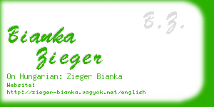 bianka zieger business card